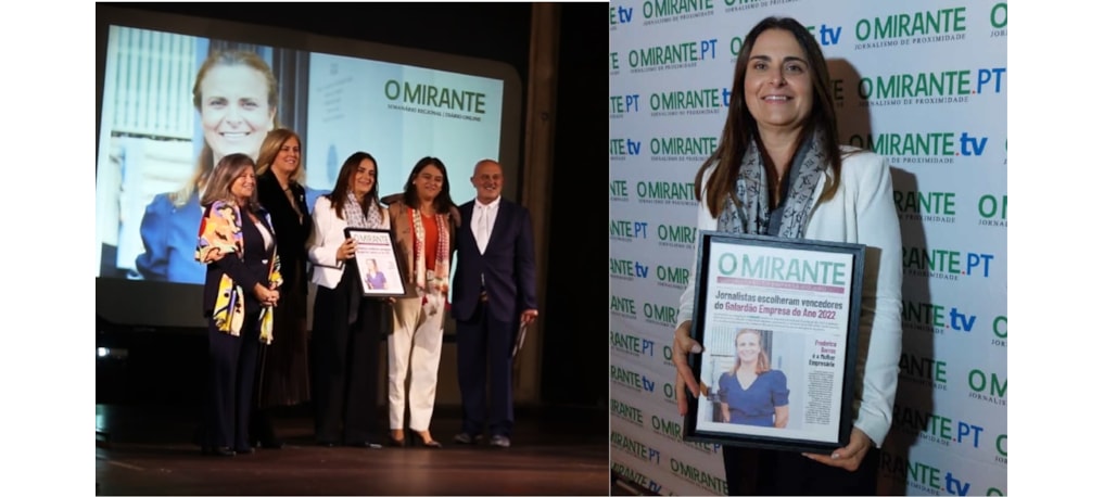 Prémio Mulher Empresária atribuído a Frederica Barros